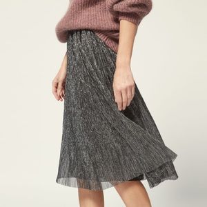 NWT Isabel Marant Etoile Gunmetal Beatrice Skirt (Size 40, US 8)